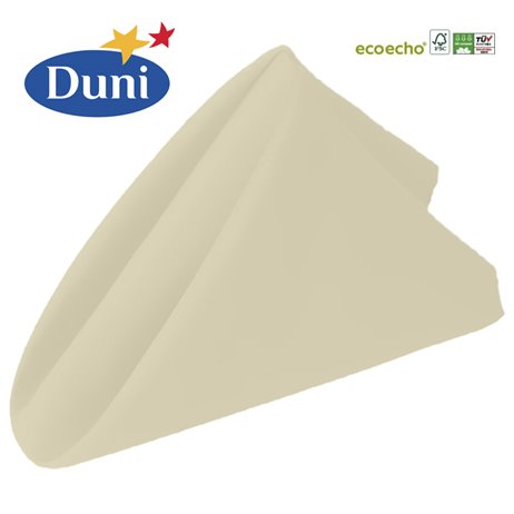 12 st Creme Dunisoft® Bio middagsservetter