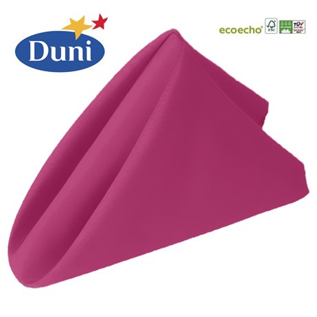 12 st Fuchsia Dunisoft® Bio middagsservetter