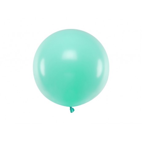 1 st Stor pastellmint ballong - 60 cm