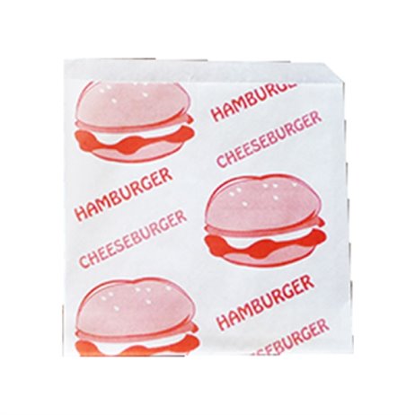 200 st. Hamburgerfickor - Fettresistent papper - XL