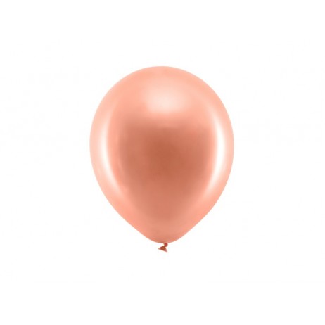 100 st Pärla roséguld ballonger - strl 9"