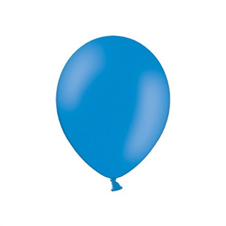 100 st Standard mellanblå ballonger - strl 9"