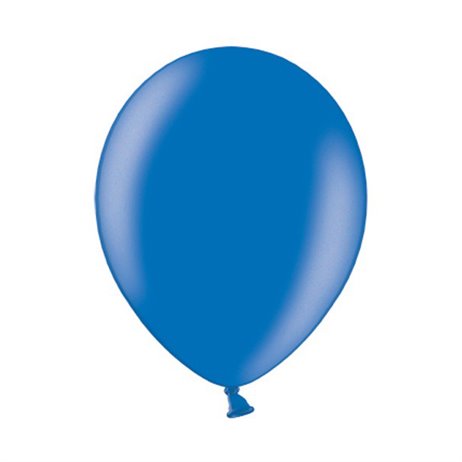 10 st Metallic royal blå ballonger - storlek 12"