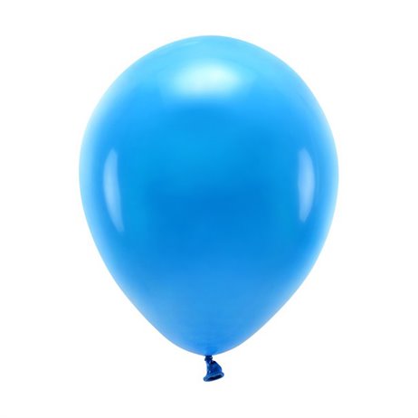 100 st. Ekologiska blå ballonger str. 10"