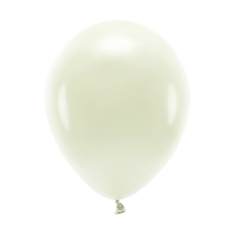 100 st. Ekologiska creme ballonger str. 10"