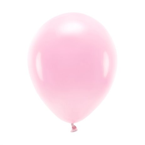 100 st. Ekologiska rosa ballonger strl. 10"