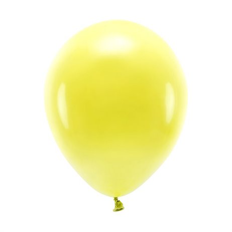 10 st. Ekologiska gula ballonger str. 10"