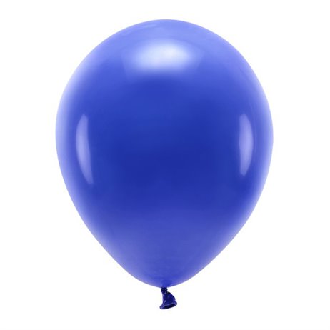 10 st. Ekologiska marinblå ballonger str. 12"