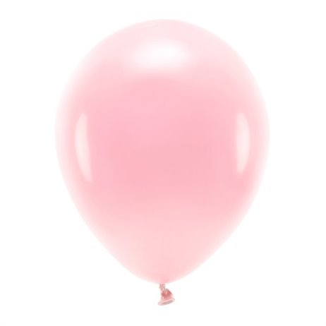 10 st. Ekologiska blush pink ballonger str. 12"