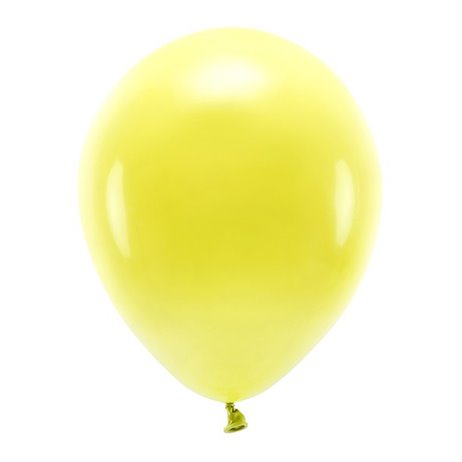 10 st. Ekologiska gula ballonger str. 12"